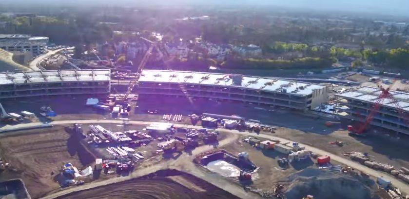 Apple Campus 2: un drone ci mostra i progressi nella costruzione