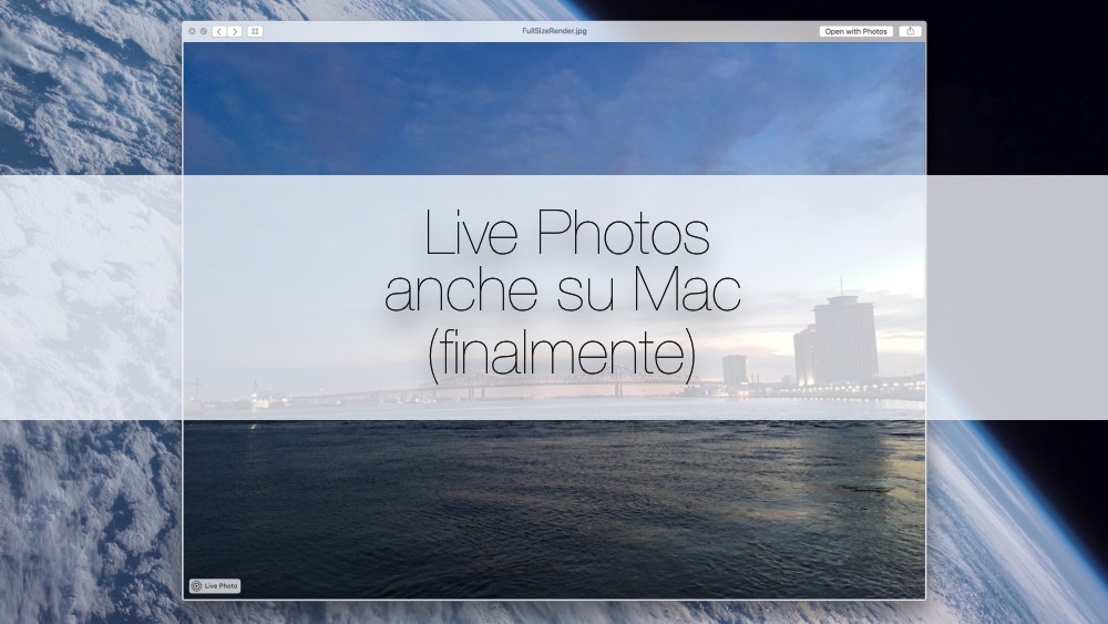 Live Photos, supporto esteso su Mac con OS X 10.11.4