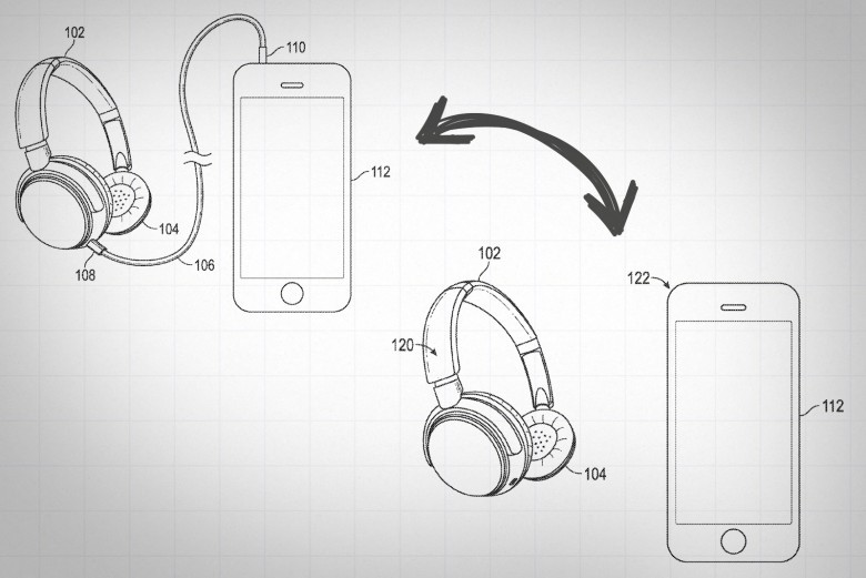 Brevetti Apple, le cuffie ibride passano da cavo a wireless senza interrompere la musica