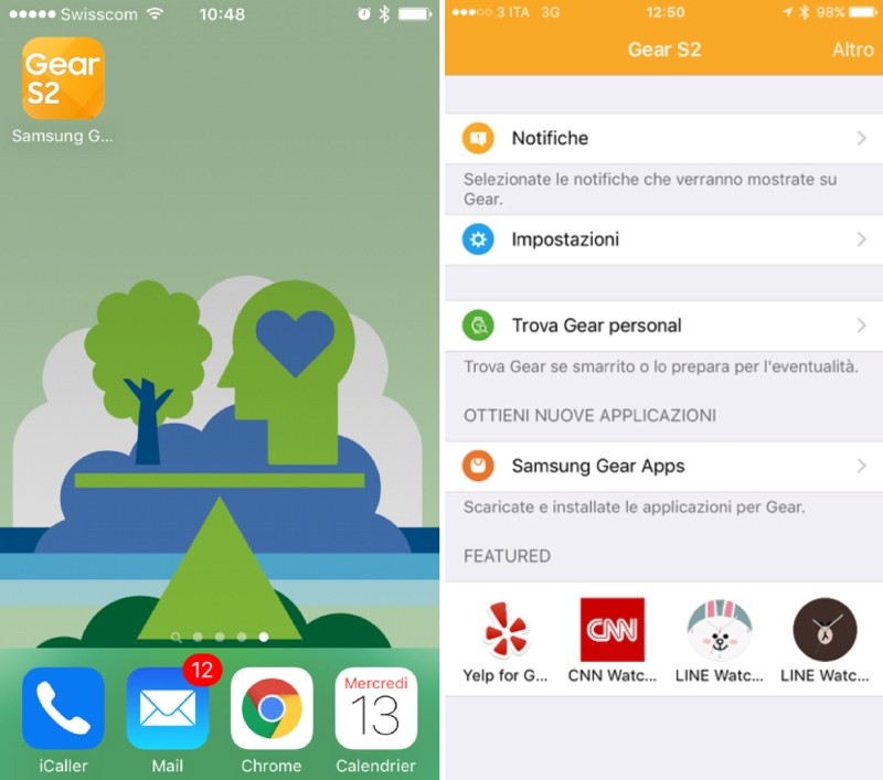 Samsung Gear S2, spunta l'app per iPhone