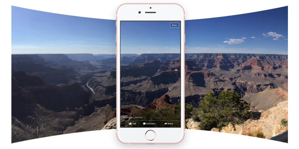 Facebook, pubblicare foto interattive a 360' da iPhone