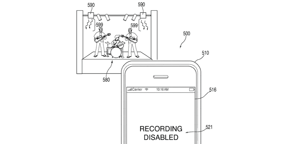 Apple studia un modo per fermare le registrazioni durante i concerti