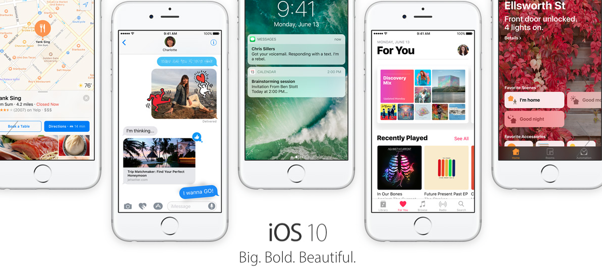 Apple ha svelato iOS 10