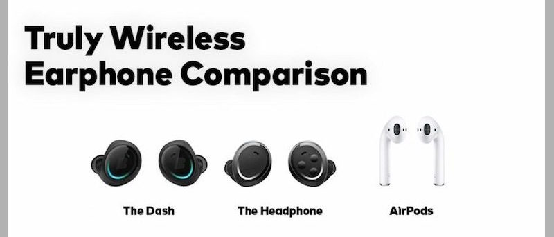 Apple AirPods e Bragi Dash, auricolari wireless a confronto