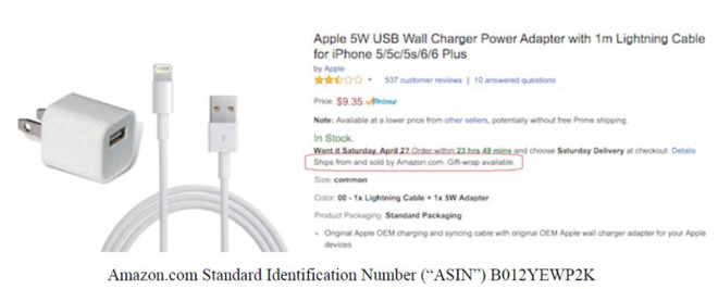 Amazon: numerosi accessori Apple contraffatti indicati come “genuini”