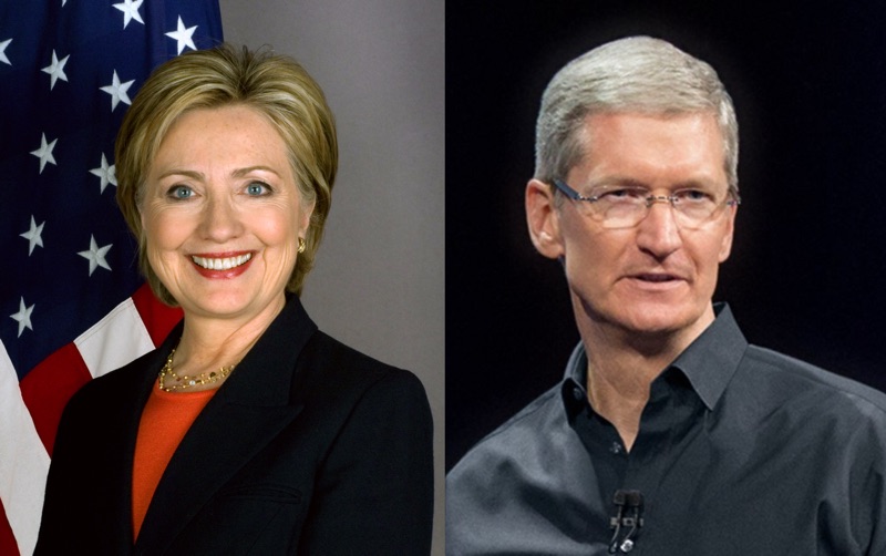 Tim Cook, Hillary Clinton lo voleva alla vice presidenza