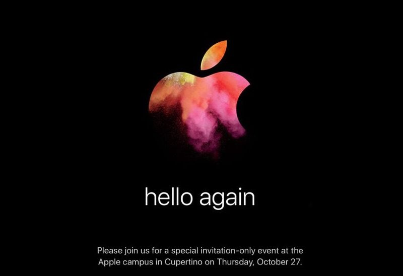 Hello Again, l'Evento Apple  dedicato ai Mac del 27 ottobre