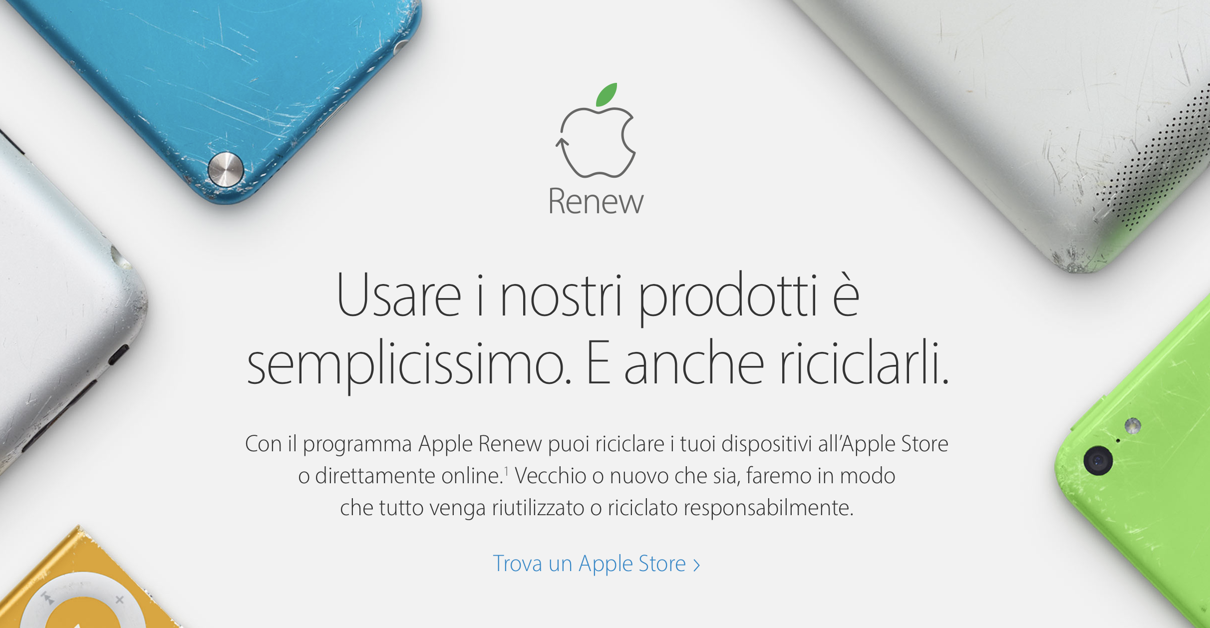 Riciclo e Riuso, Apple accetta anche Apple Watch ma niente sconti