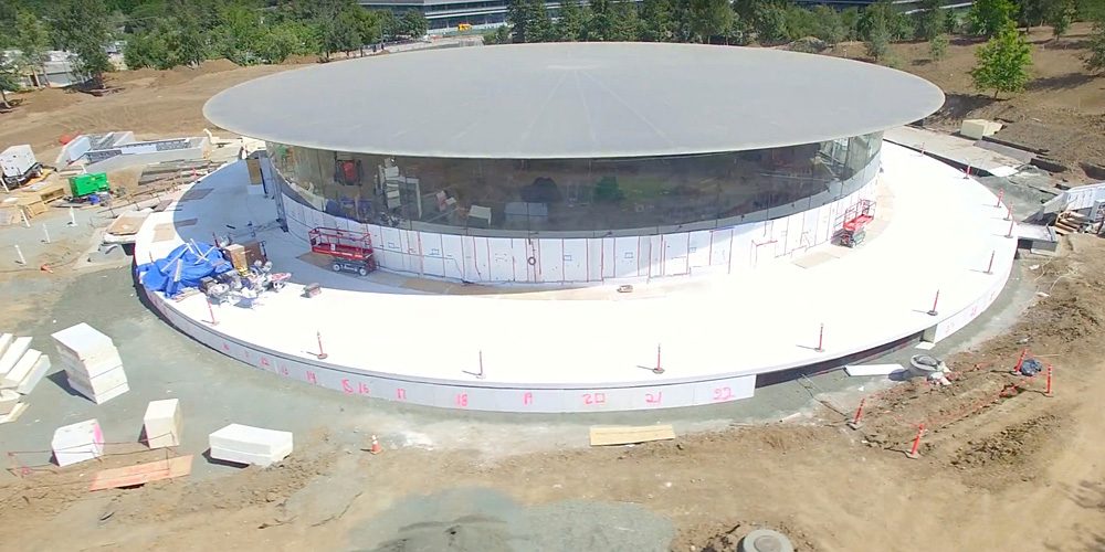 Apple Park, prima sbirciata allo Steve Jobs Theater nell'aggiornamento di giugno