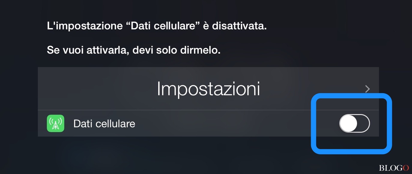 iOS, un bug consente di attivare/disattivare Dati Cellulare senza PIN