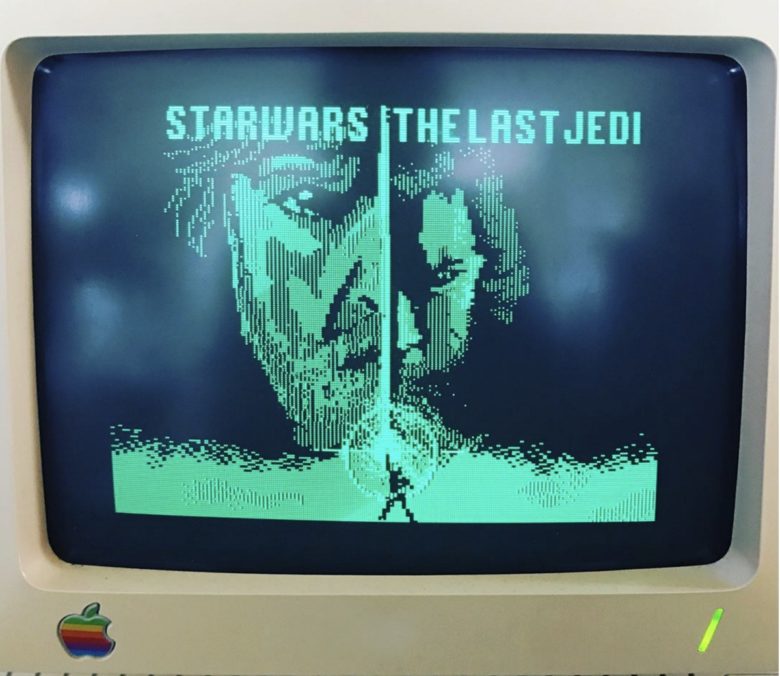 Star Wars: The Last Jedi, il Trailer ricreato su un Apple IIc