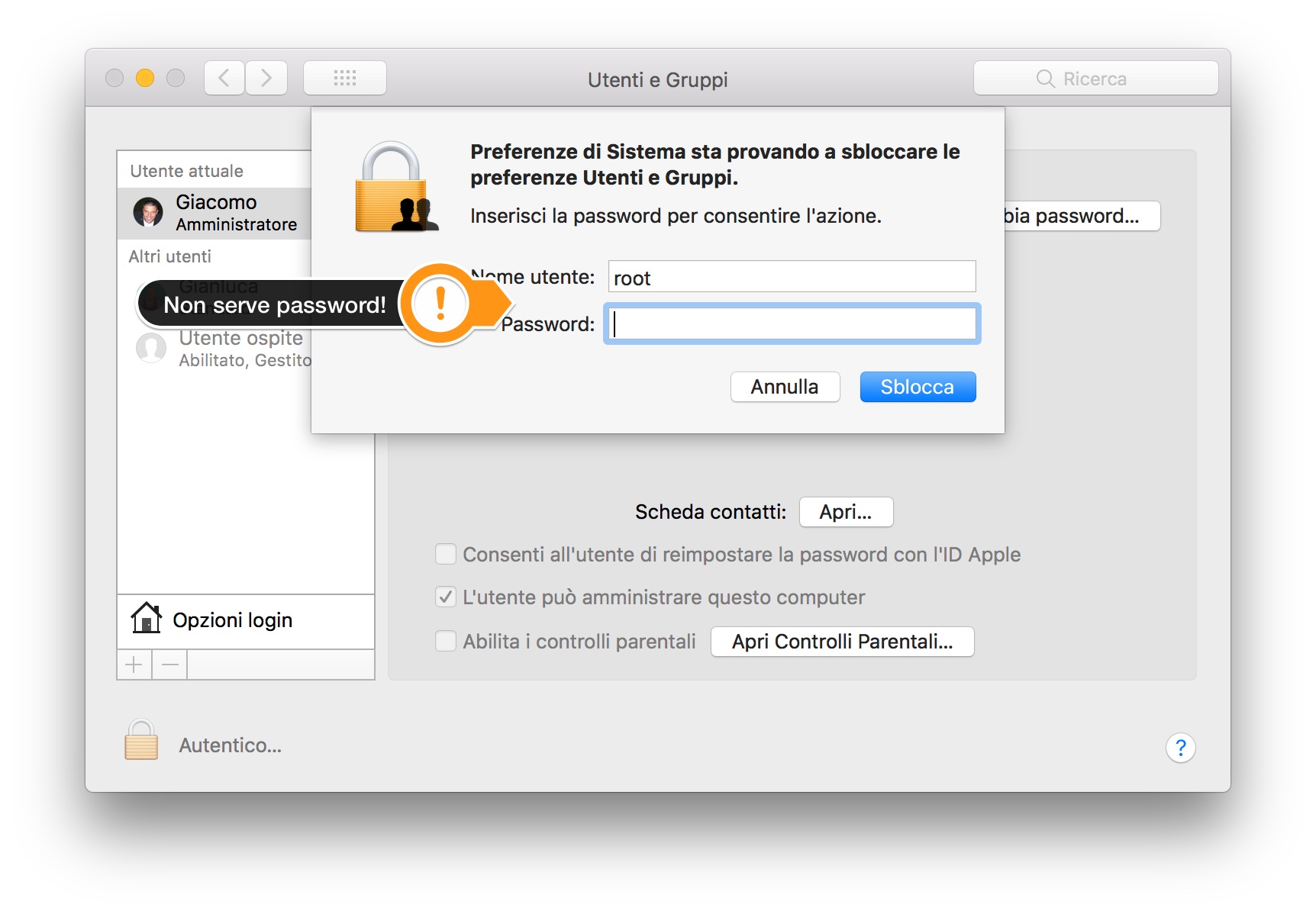 MacOS High Sierra, risolta la vulnerabilità di accesso senza password