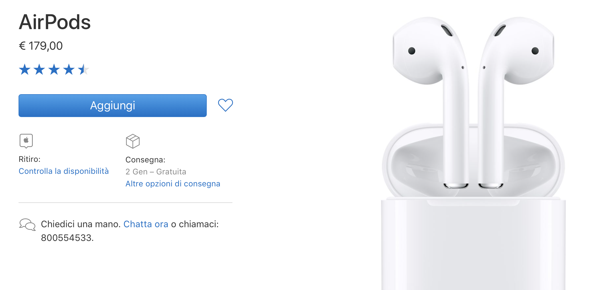 AirPods, terminate le scorte fino a gennaio 2018