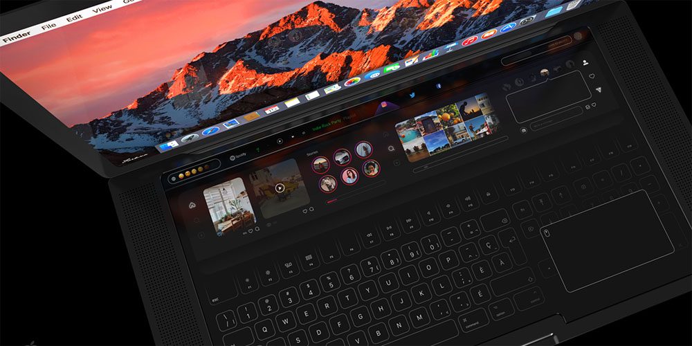 MacBook Pro, spettacolare concept con Touch Bar HD e Tastiera Dinamica