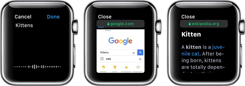 Navigare in Internet direttamente da Apple Watch