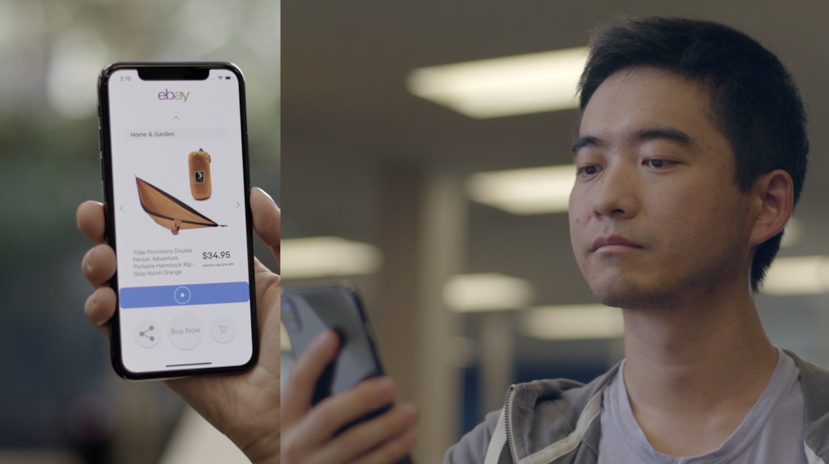 iPhone X: eBay crea una tecnologia per navigare e fare shopping senza mani