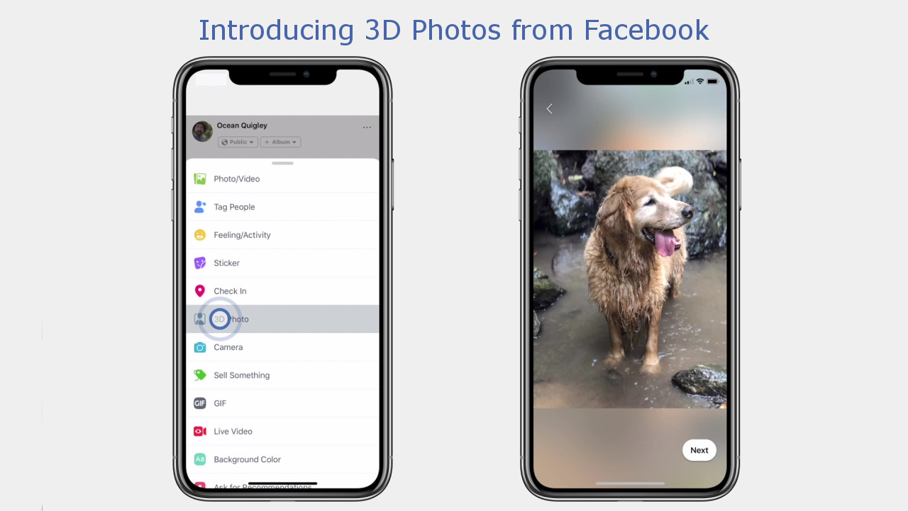 Trasformare i selfie di iPhone in Foto 3D su Facebook