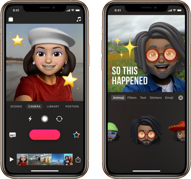 Apple Clips: arriva il supporto a Memoji e Animoji