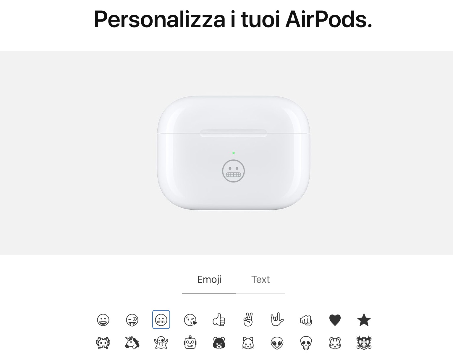 AirPods & AirPods Pro: Incisione gratuita nomi o Emoji