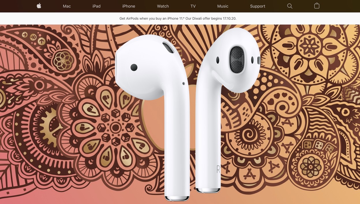 AirPods in regalo a chi acquista iPhone 11 (in India)