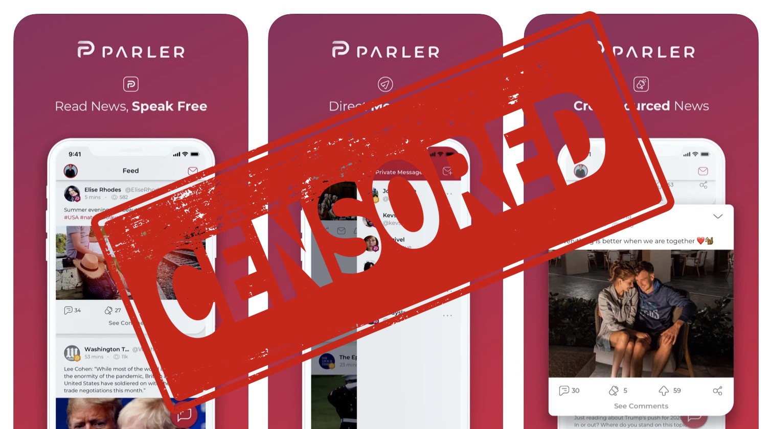 Parler, l'app dei sostenitori di Trump rimossa da App Store