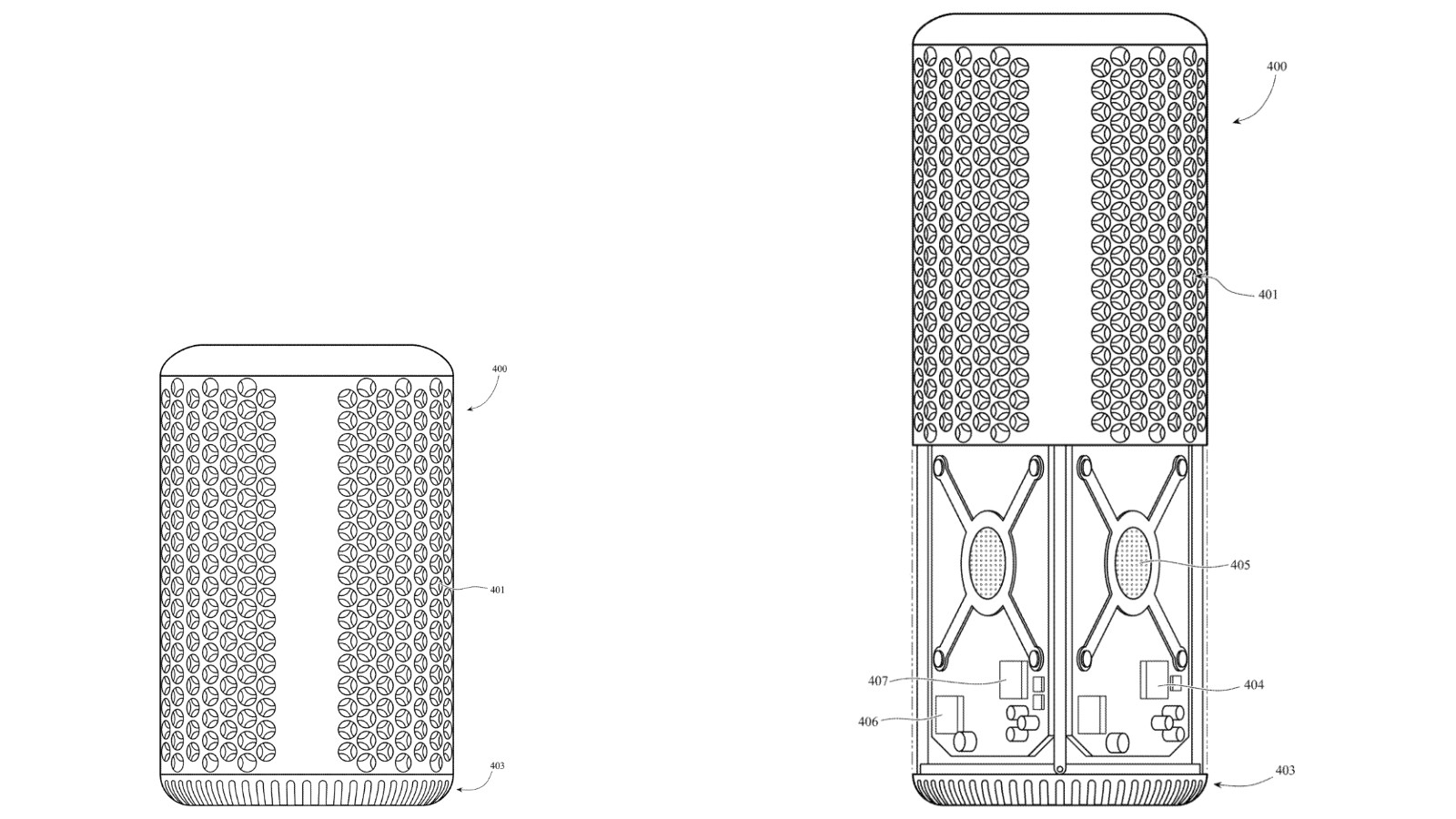 Mac Pro - design sferico tridimensionale