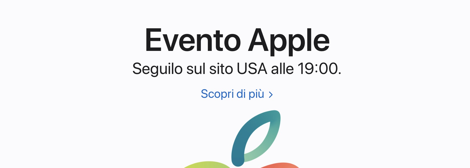 Seguire Evento Apple in Italiano