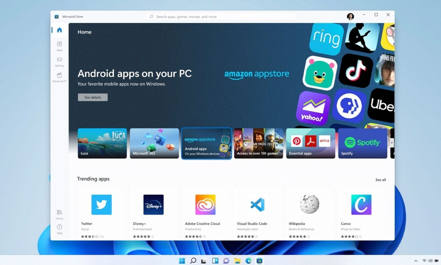 Microsoft copia Apple: le app Android girano su Windows 11