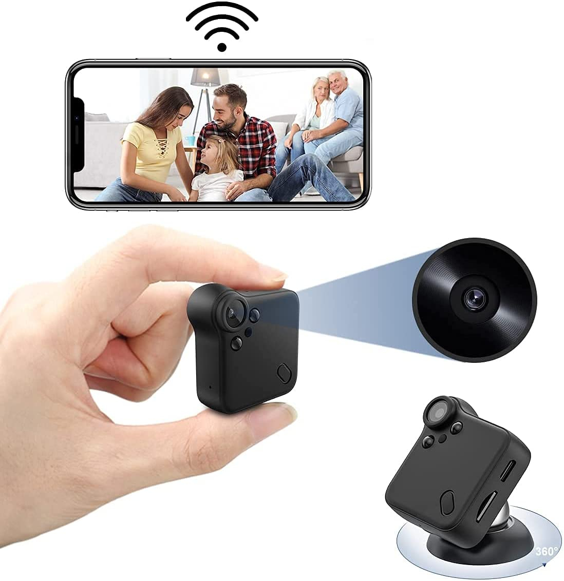 Mini Telecamera WiFi Full HD 1080P, solo 18€ con Coupon