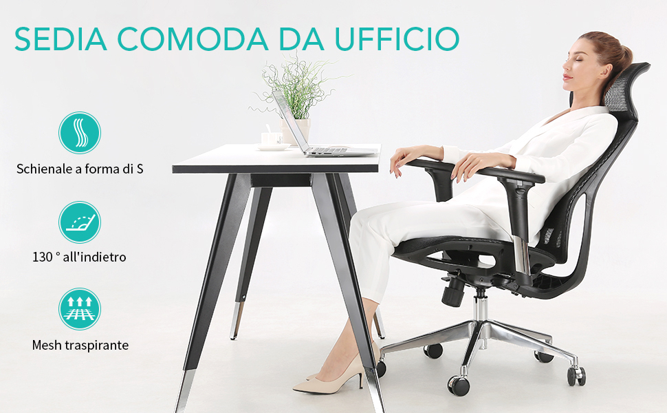 Umi Sedia Ergonomica da Ufficio di qualità, sconto del 43%