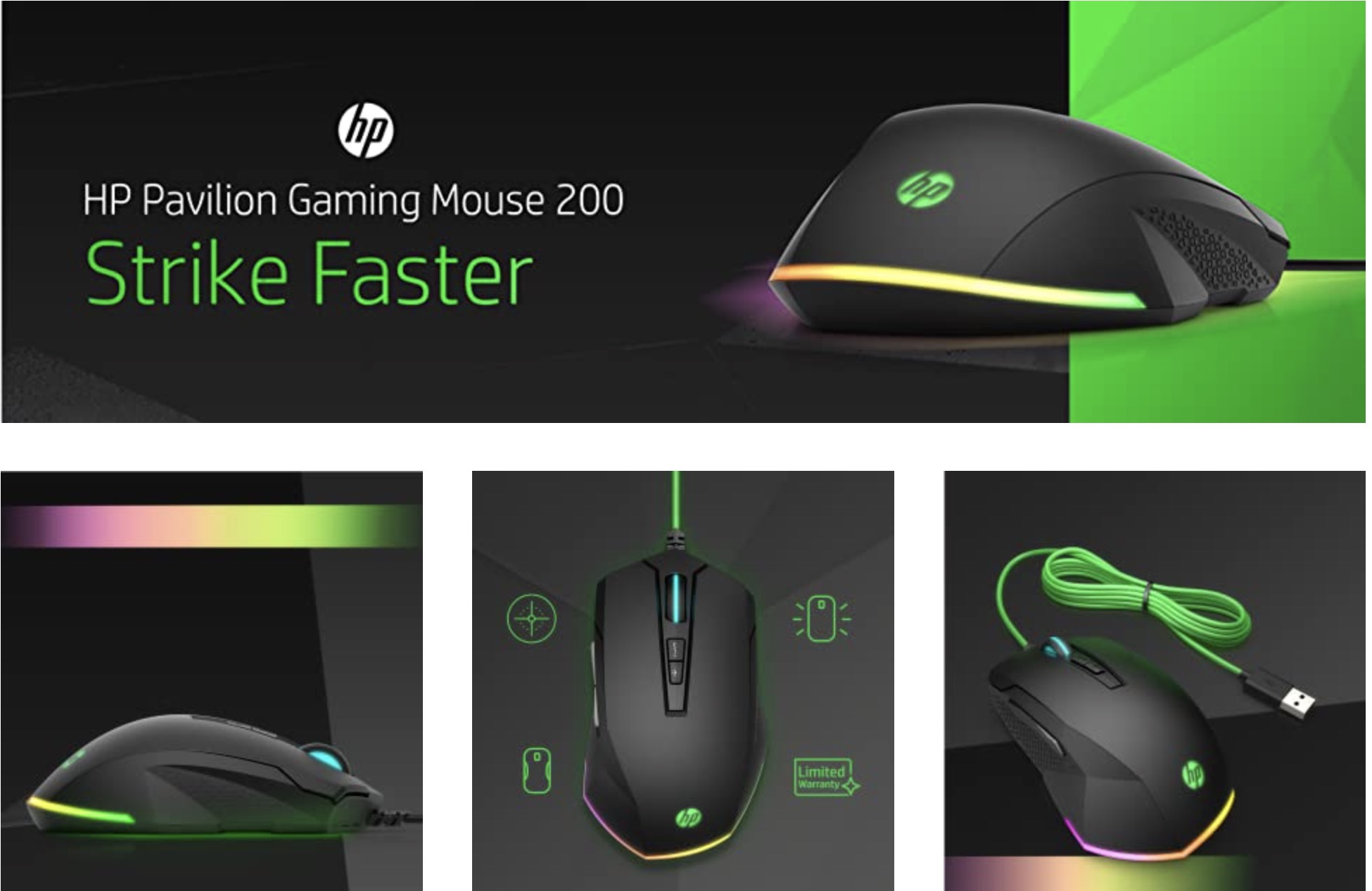 HP Mouse da Gaming con 5 Tasti Programmabili a metà prezzo