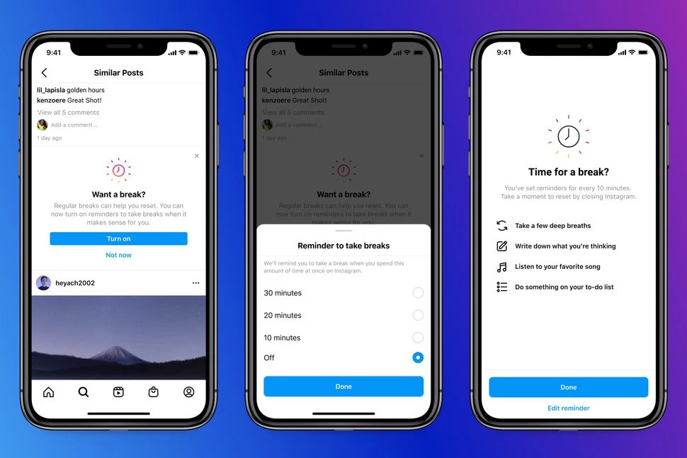 Take e Break Instagram: ecco cos'è e come disattivare la feature
