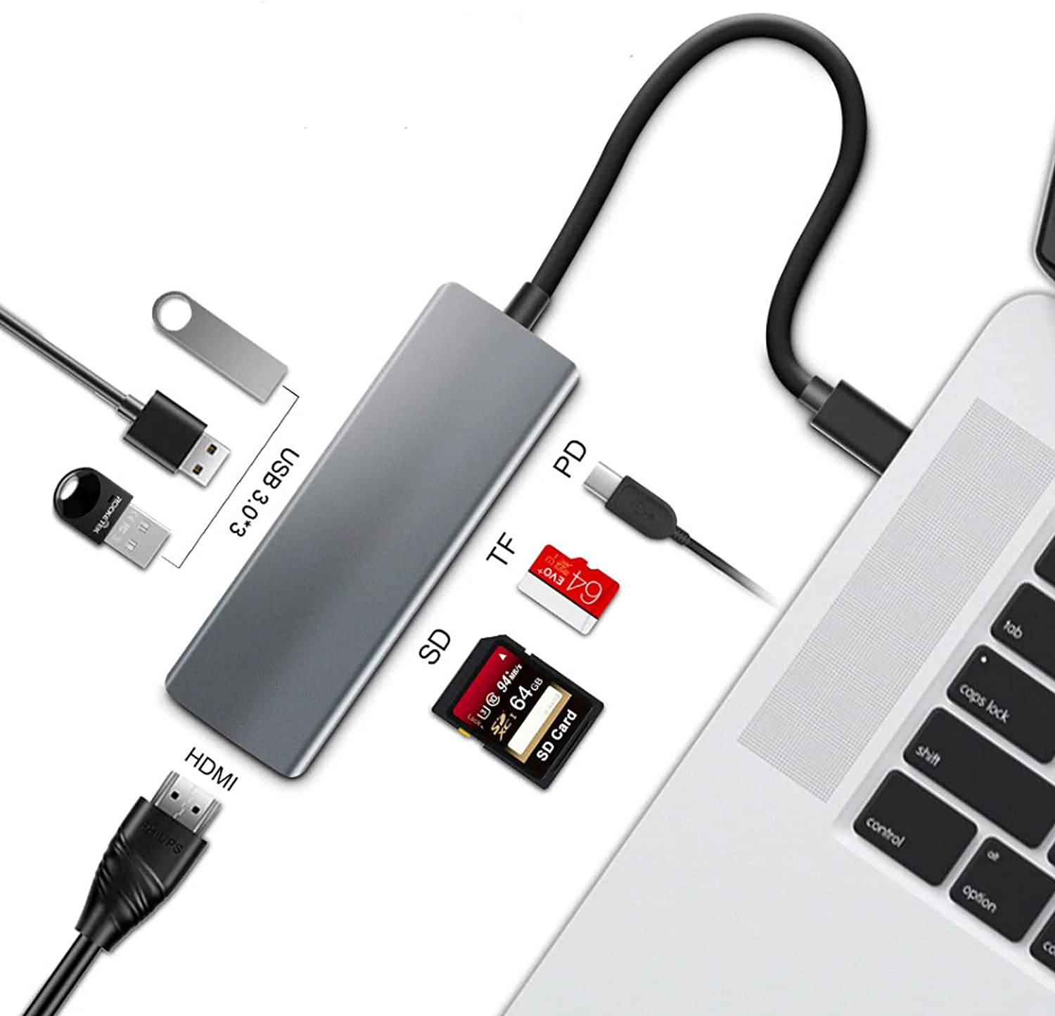 Hub USB-C 7-in-1 a 19,90€ con codice sconto