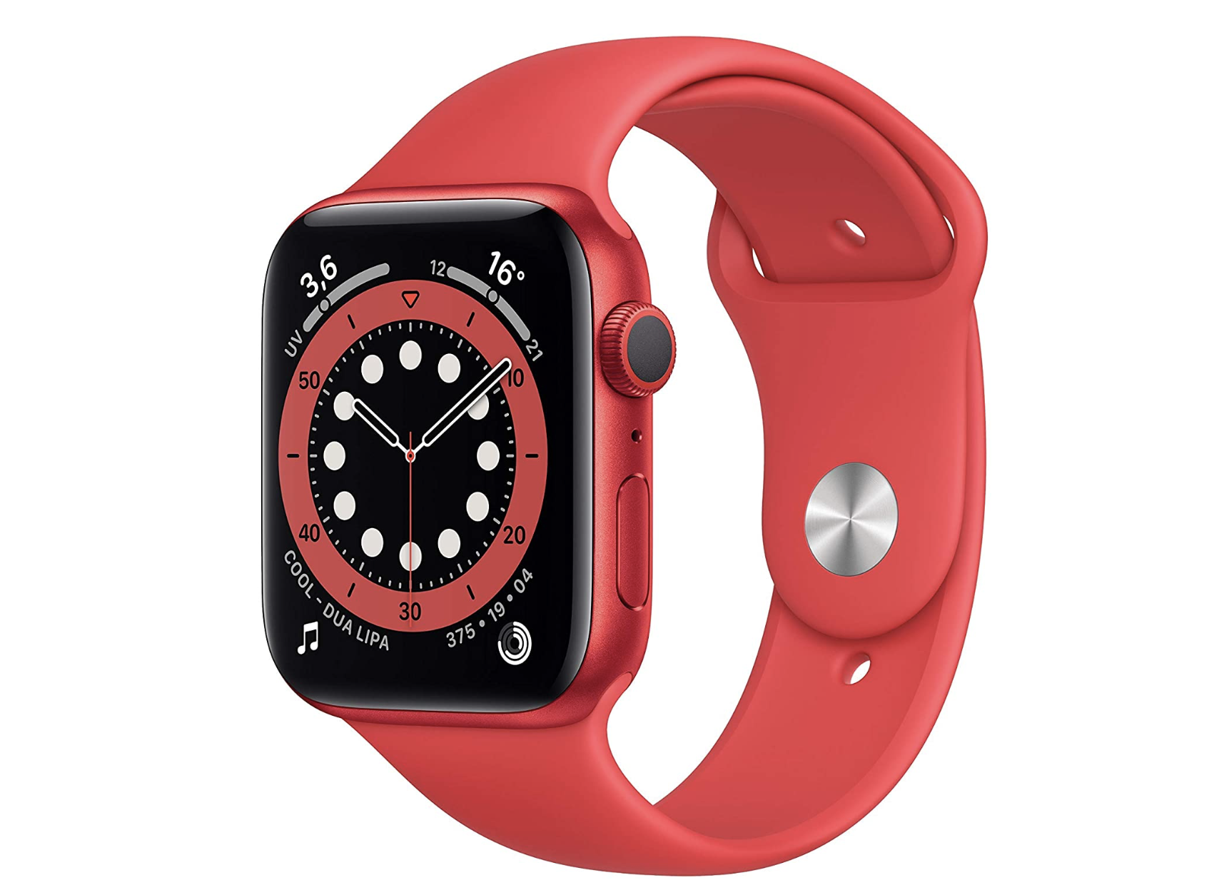 Apple Watch Series 6 (GPS, 44 mm) rosso: sconto immediato di 120€