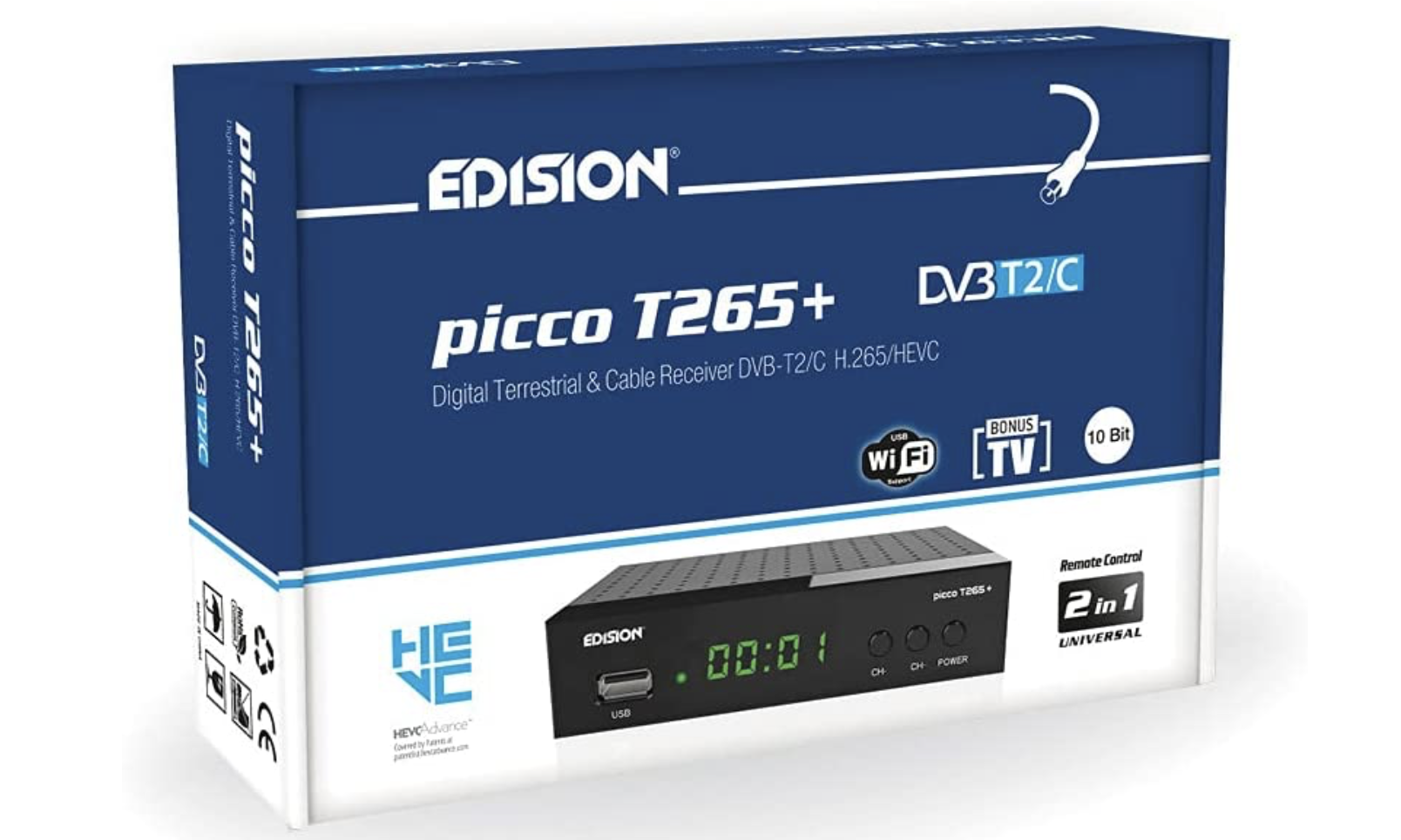 Decoder Edison DVB-T2 HD: minimo storico, solo 21,90€