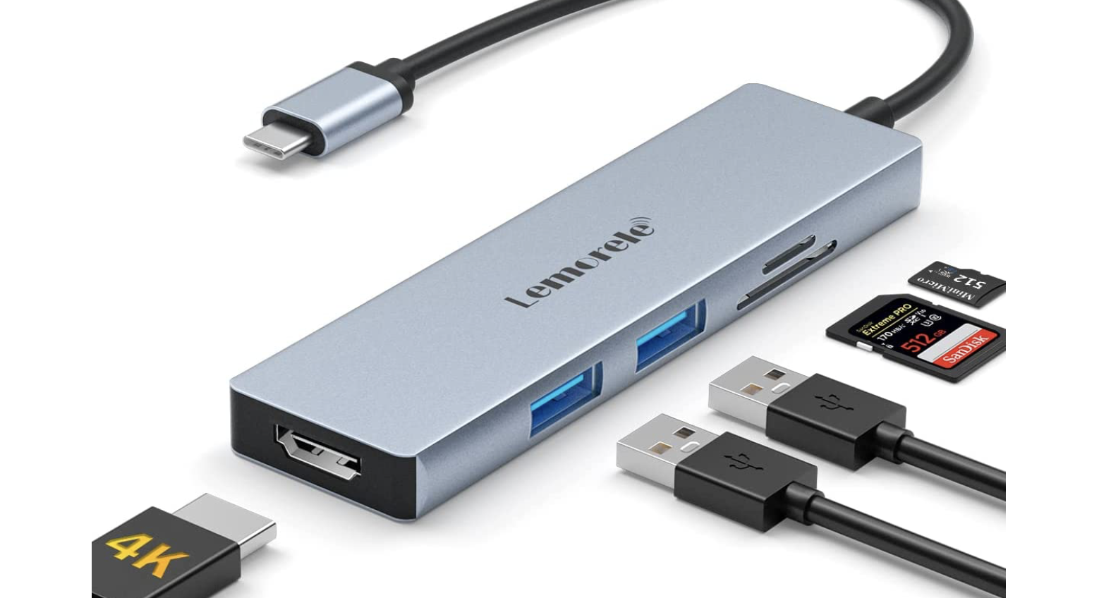 Hub USB-C 6 in 1 con HDMI 4K, super prezzo 19€