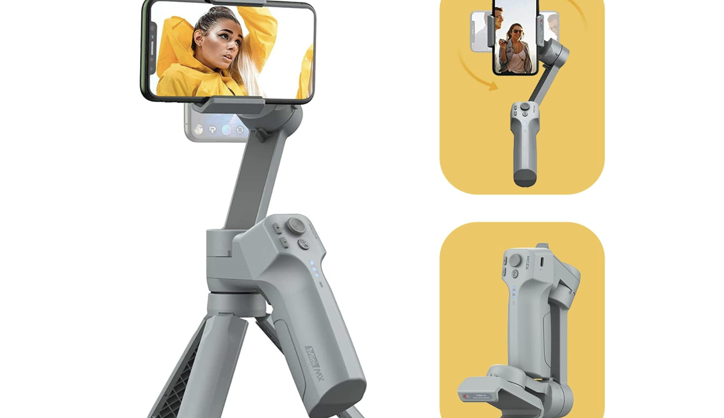 Moza Mini-MX, gimbal a 3 assi stabilizzato per smartphone a 79€