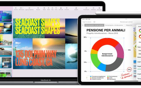 iWork, update per Pages, Numbers, Keynote: le novità