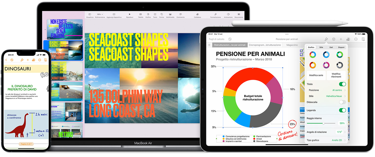 iWork, update per Pages, Numbers, Keynote: le novità