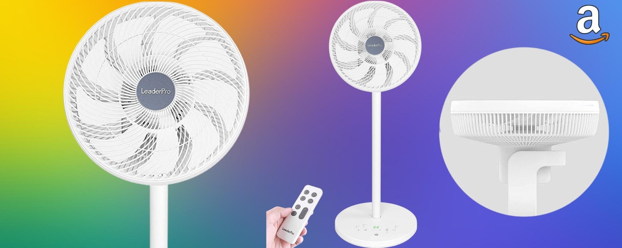 Ventilatore a piantana con telecomando, il migliore IN OFFERTA