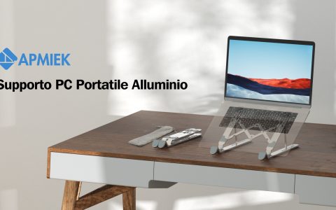 Supporto PC Portatile: ergonomia e dissipazione calore a 9€