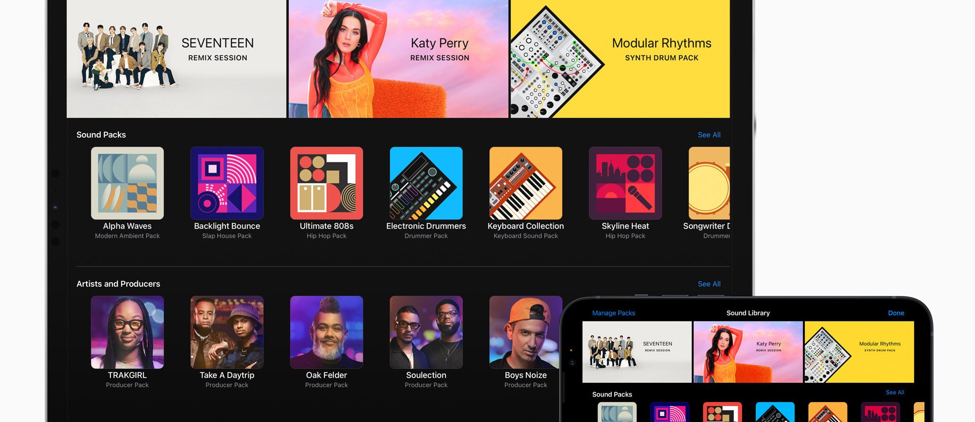 GarageBand, arrivano i remix con Katy Perry e il gruppo K-pop SEVENTEEN