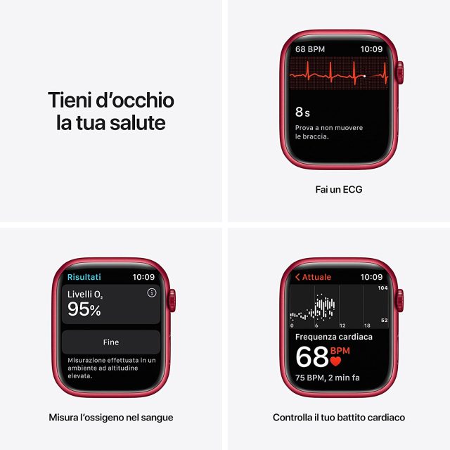 Apple Watch Series 7 - RED - Sensori