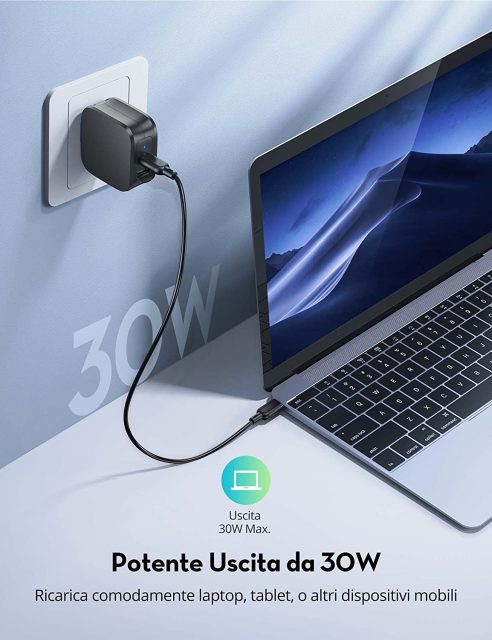 Caricabatterie USB-C 30W