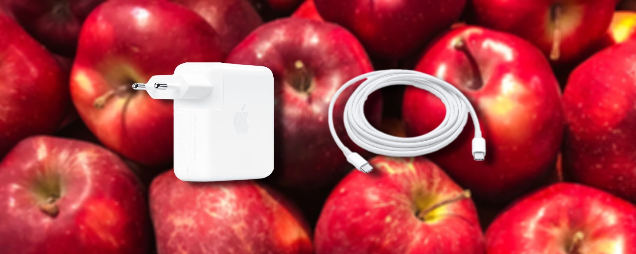 MacBook, in SCONTO l'alimentatore USB-C da 67W e il cavo USB-C per la ricarica