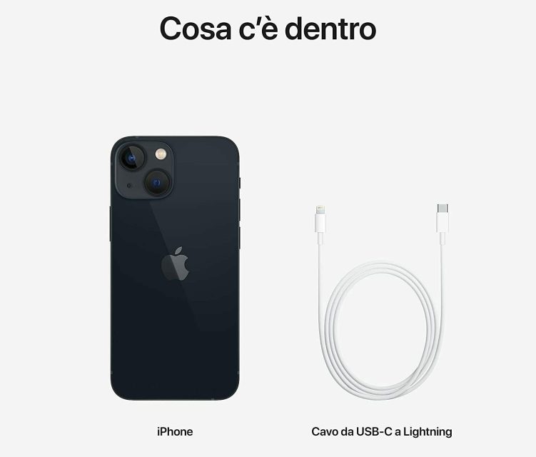 iPhone 13 Mini - Contenuto confezione