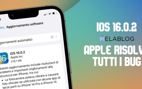 Apple rilascia iOS 16.0.2 e risolve tutti i bug, anche quello di iPhone 14 Pro