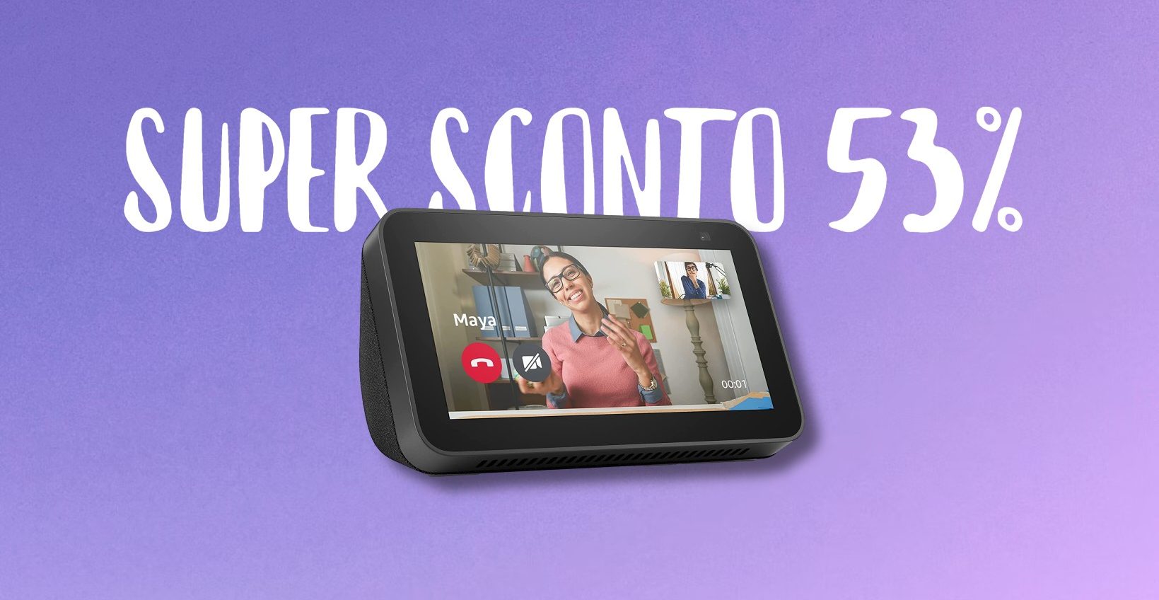 Amazon Echo Show 5 di 2a Gen: PREZZO SUPER con lo sconto del 53%