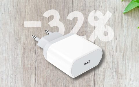 Caricabatterie USB-C da 20W a meno di 9 euro: un AFFARE