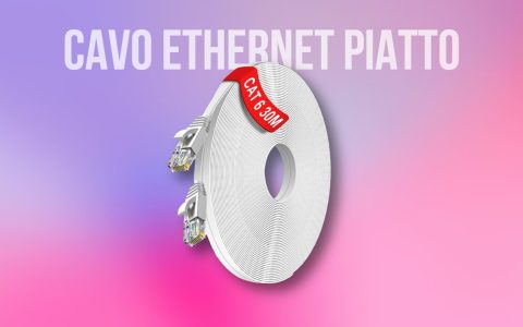 Cavo Ethernet CAT6 piatto da 30 metri in OFFERTA LAMPO